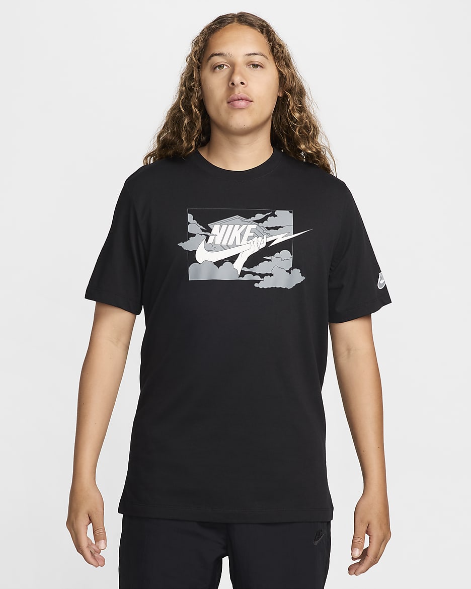 Nike club t shirt black hotsell